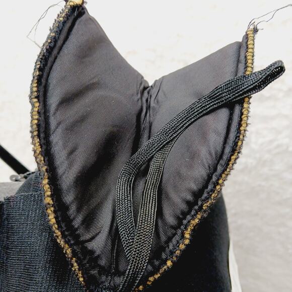 Dress Shift 20W Black Vintage Glam Mob Wife Evening Party Holiday Sequins Beads - Picture 10 of 12